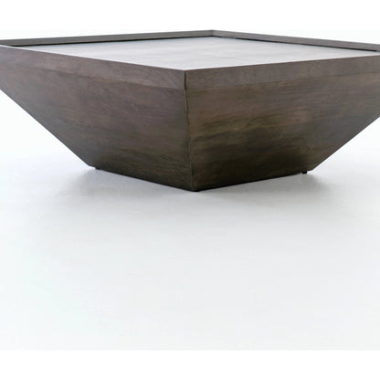 Drake Coffee Table by Four Hands in reclaimed fruitwood. Made from solid mixed reclaimed wood, solid mango, solid acacia in a cottage & farmhouse style.