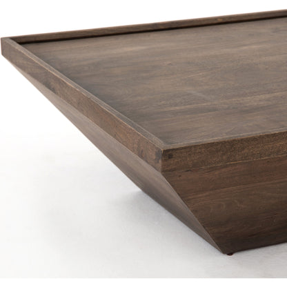 Drake Coffee Table by Four Hands in reclaimed fruitwood. Made from solid mixed reclaimed wood, solid mango, solid acacia in a cottage & farmhouse style.