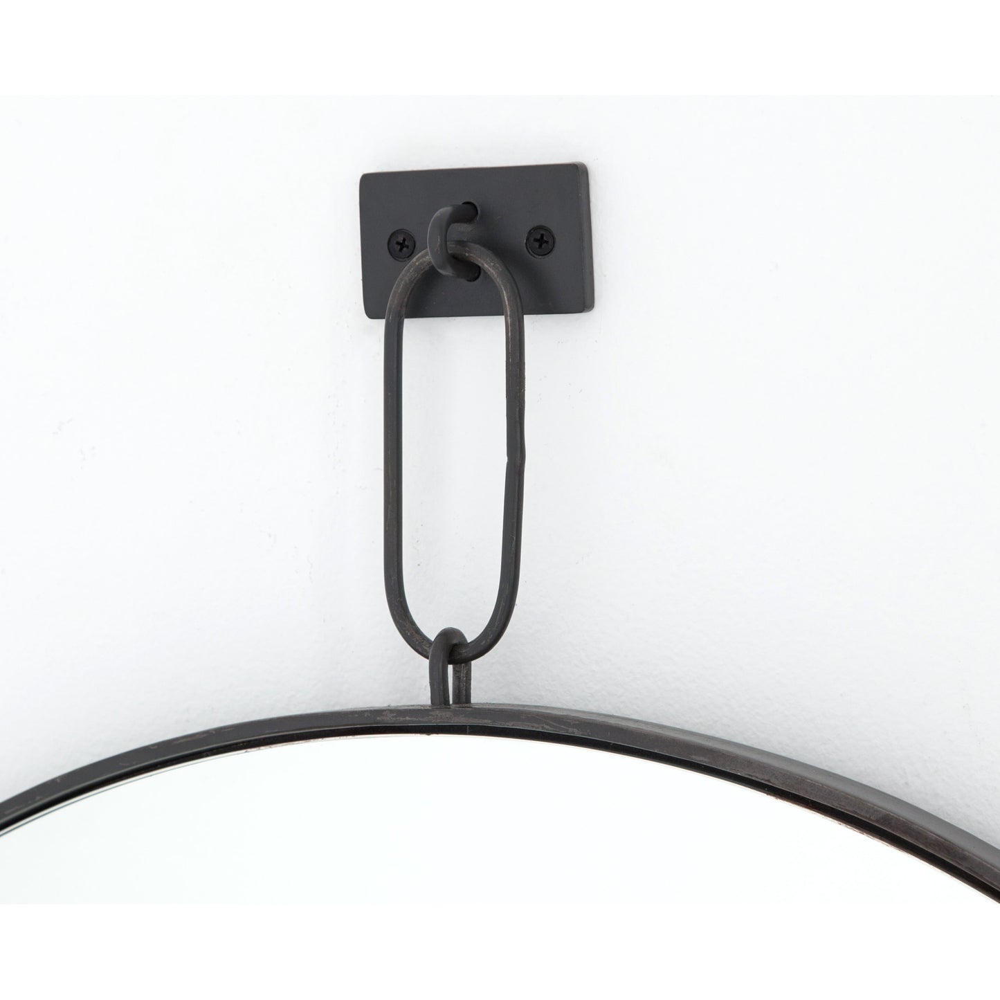 002 SR-369283 | Additional Silo | Vina Mirror by Four Hands in antiqued iron. Made from iron, mirror in a transitional style.