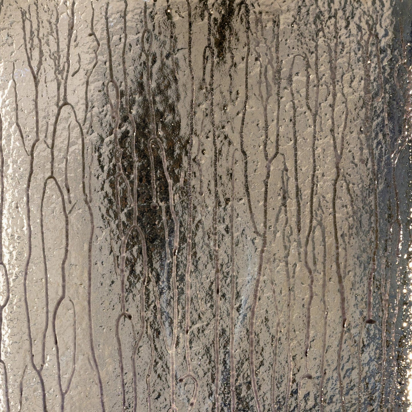 029 SR-368873 | Closeup | Ava Linear Chandelier by Four Hands in antiqued iron, aged metallic glass. Made from iron, glass in a modern style.