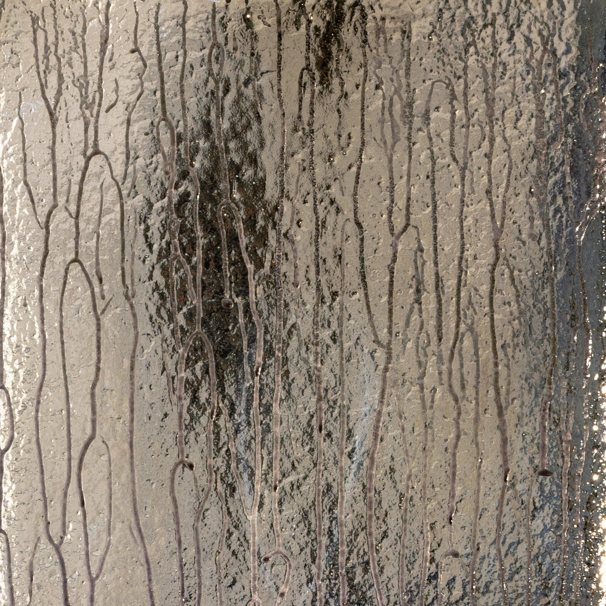 Ava Linear Chandelier by Four Hands in antiqued iron, aged metallic glass. Made from iron, glass in a modern style.