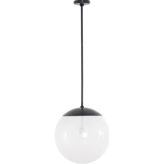 Sutton Pendant by Four Hands in antiqued iron, frosted glass. Made from glass, iron, thermoplastic in a modern style.