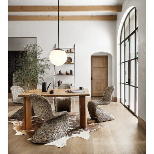 Sutton Pendant by Four Hands in antiqued iron, frosted glass. Made from glass, iron, thermoplastic in a modern style.