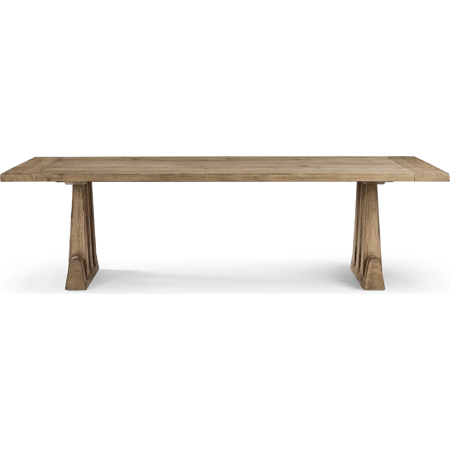 002 SI-2462567 | Additional Silo | 124" Echo Canyon Rectangular Dining Table by Jonathan Charles in faded oak. Made from oak veneer in a transitional style.