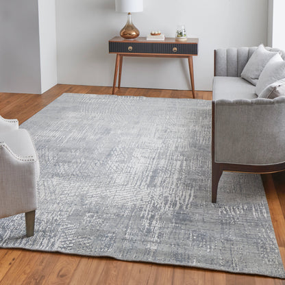 Eastfield Rug - 69A1F by Feizy in gray. Made from wool, viscose in a unique style.