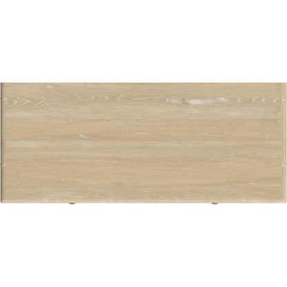 Haven Bachelor's Chest by A.R.T. Furniture in sun oak. Made from parawood solids, oak veneer in a transitional style.