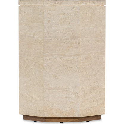 Commerce and Market Haven Spot Table by Hooker Furniture in whites, creams, beiges. Made from marble in a transitional style.