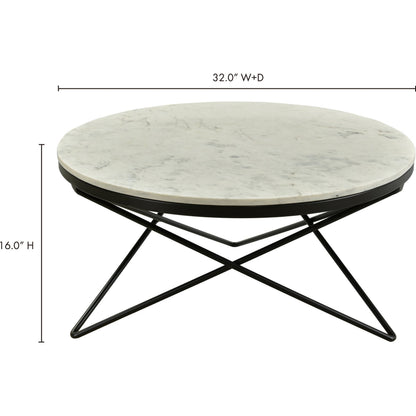 Haley Table Base by Moe's Home Collection in black and powder coated. Made from marble top, iron base, mdf in a modern style.