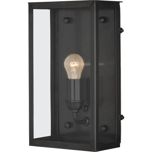 Royster Outdoor Wall Sconce by Currey and Company. Made from brass, glass in a unique style.