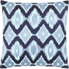 Pale Blue, Navy / Down Feather / 18" x 18"