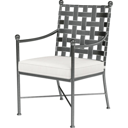 Provence Outdoor Dining Chair by Sunset West. Made from wrought iron in a modern style.