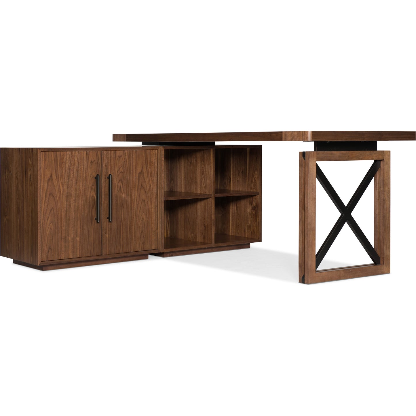 001 SI-1748856 | Additional Silo | Elon Cabinet by Hooker Furniture in walnut. Made from flat cut walnut veneers in a traditional style.