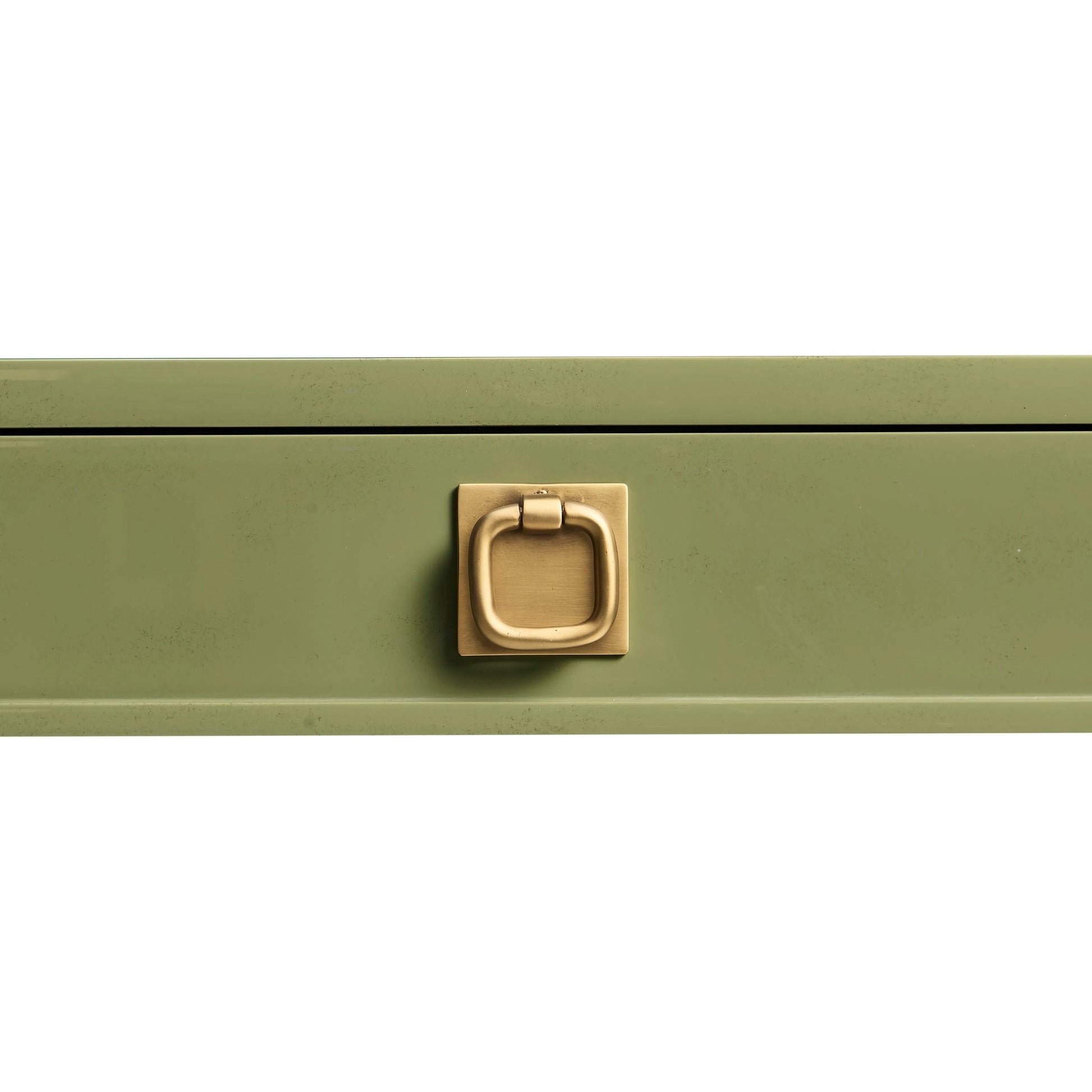 Polly Avo Rectangular Console Table by Jonathan Charles in dor green lacquer. Made from beech in a eclectic & global style.