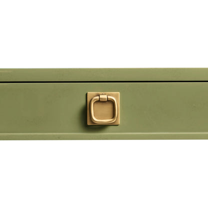 Polly Avo Rectangular Console Table by Jonathan Charles in dor green lacquer. Made from beech in a eclectic & global style.