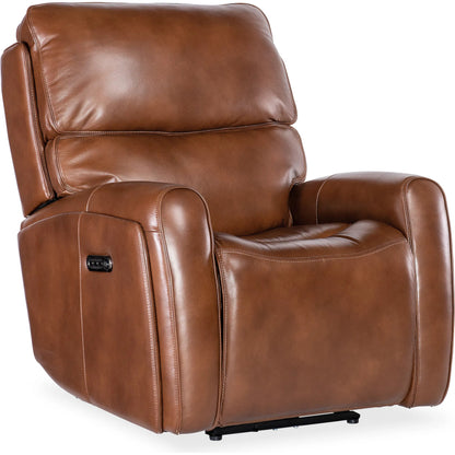 Crosby Zero Gravity Power Recliner with Power Headrest and Lumbar by Hooker Furniture in brown. Made from unique in a traditional style.
