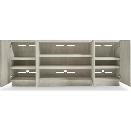 Tempo Entertainment Credenza by Bernhardt in beige. Made from wood in a unique style.