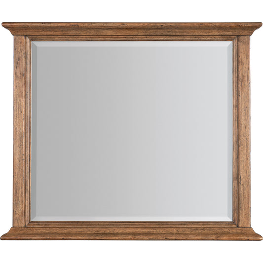 Big Sky Mirror by Hooker Furniture in vintage natural. Made from wood, mirror in a modern style.