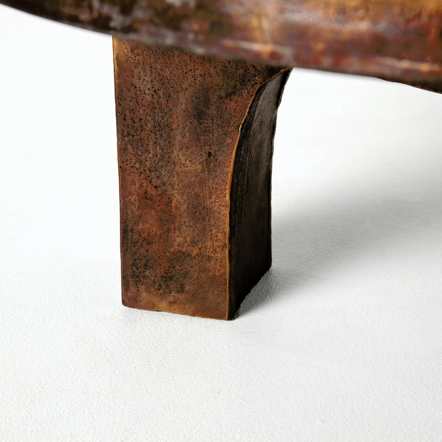 016 S-279262 | Closeup | Cruz Coffee Table by Four Hands in antique rust. Made from aluminum in a eclectic & global style.