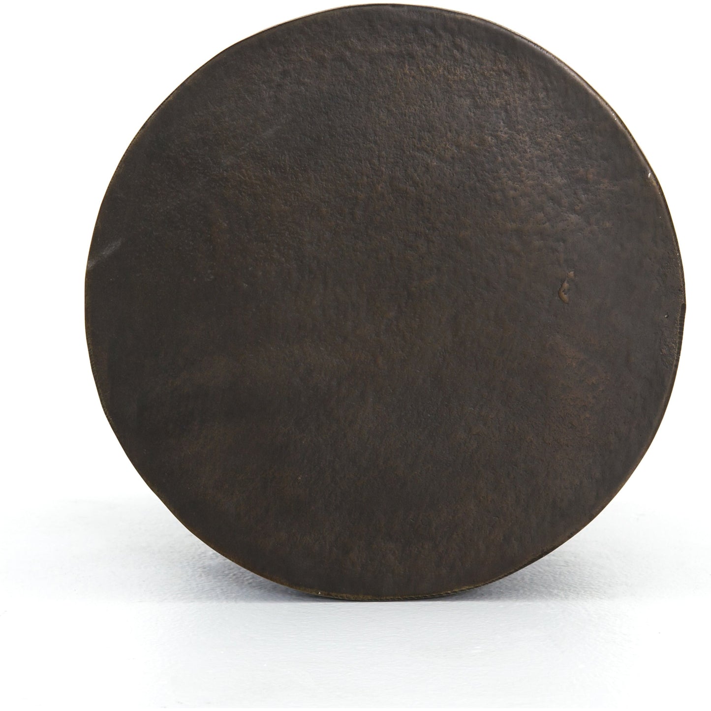 003 SI-1717010 | Additional Silo | Trello Drum End Table by Four Hands in textured brass. Made from aluminum in a modern style.