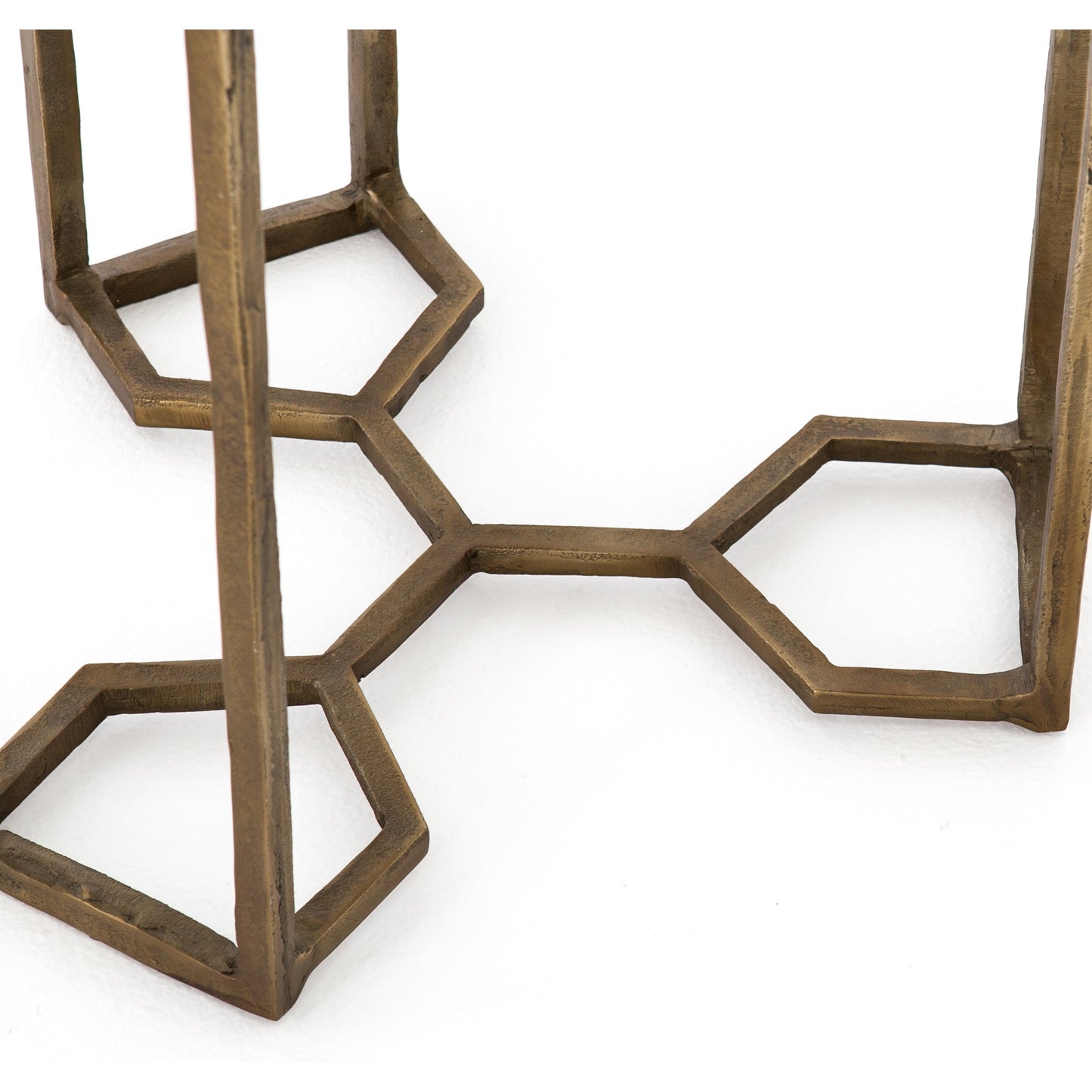 008 SI-1716196 | Additional Silo | Naomi Marble End Table by Four Hands in raw brass, polished white marble. Made from solid marble, aluminum, engineered hardwood in a modern style.