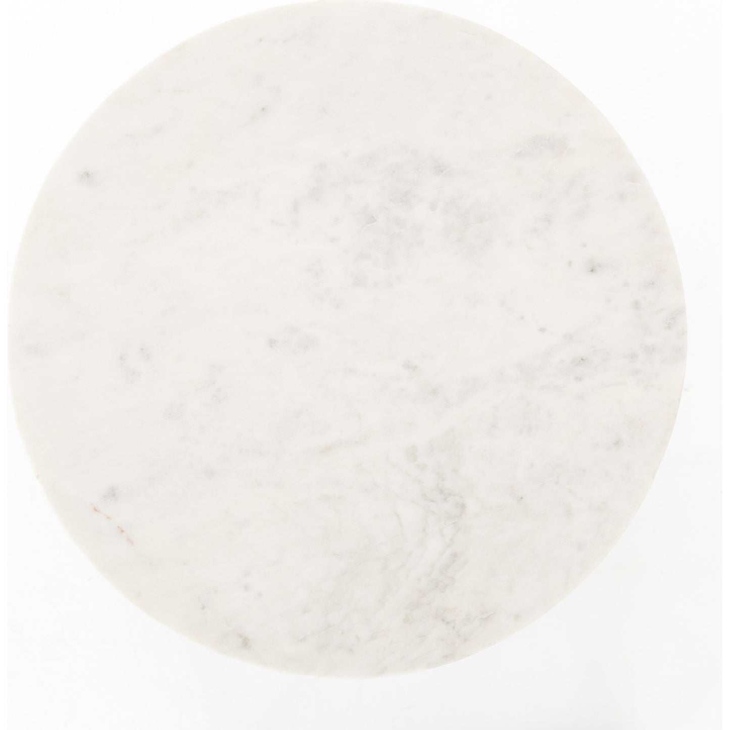 005 SI-1716196 | Additional Silo | Naomi Marble End Table by Four Hands in raw brass, polished white marble. Made from solid marble, aluminum, engineered hardwood in a modern style.