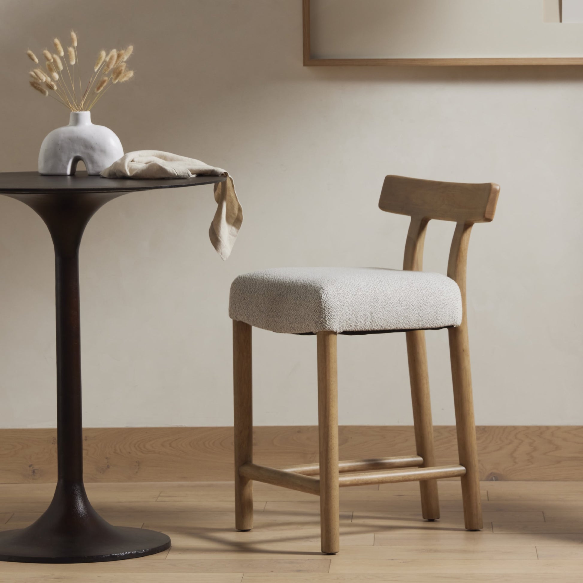 Simone Bar + Counter Table by Four Hands. Made from aluminum in a modern style.