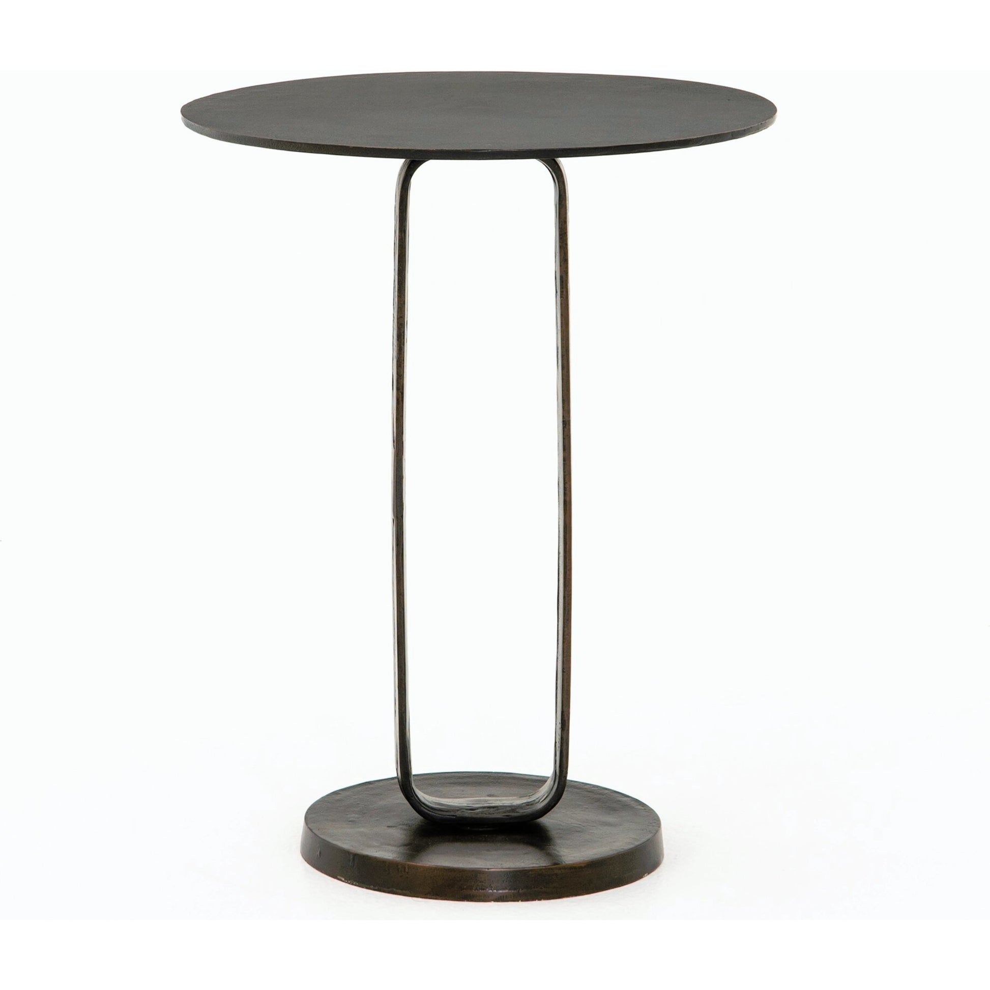 Douglas End Table by Four Hands. Made from aluminum, engineered hardwood in a modern style.