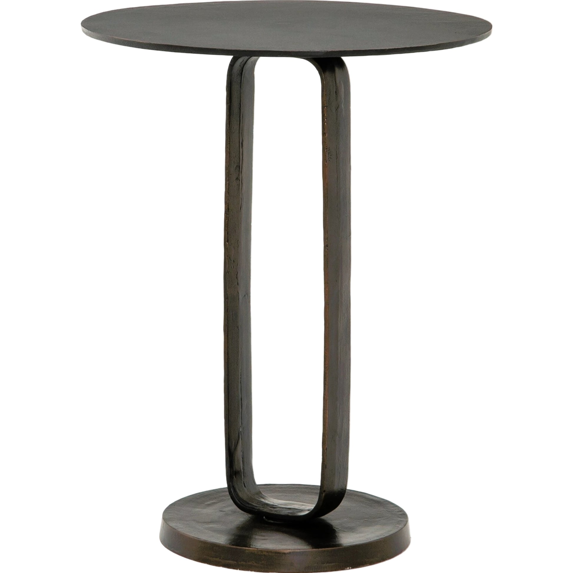 Douglas End Table by Four Hands. Made from aluminum, engineered hardwood in a modern style.