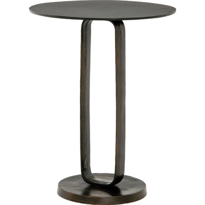 Douglas End Table by Four Hands. Made from aluminum, engineered hardwood in a modern style.