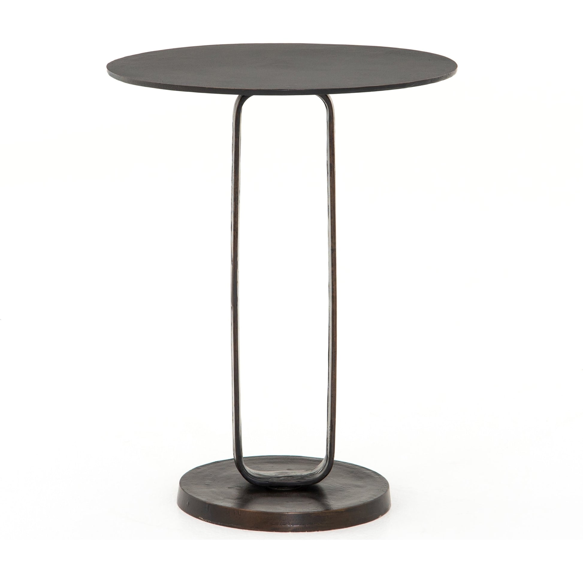 Douglas End Table by Four Hands. Made from aluminum, engineered hardwood in a modern style.