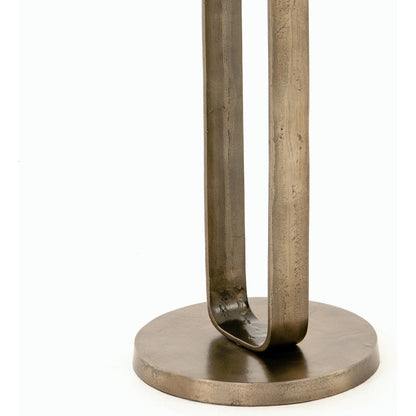 Douglas End Table by Four Hands. Made from aluminum, engineered hardwood in a modern style.