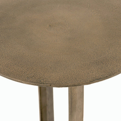 Douglas End Table by Four Hands. Made from aluminum, engineered hardwood in a modern style.