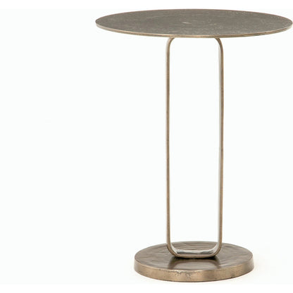 Douglas End Table by Four Hands. Made from aluminum, engineered hardwood in a modern style.