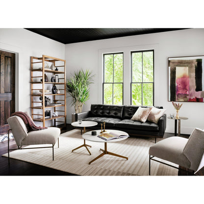 Douglas End Table by Four Hands. Made from aluminum, engineered hardwood in a modern style.