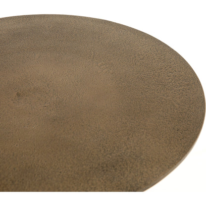 Douglas End Table by Four Hands. Made from aluminum, engineered hardwood in a modern style.