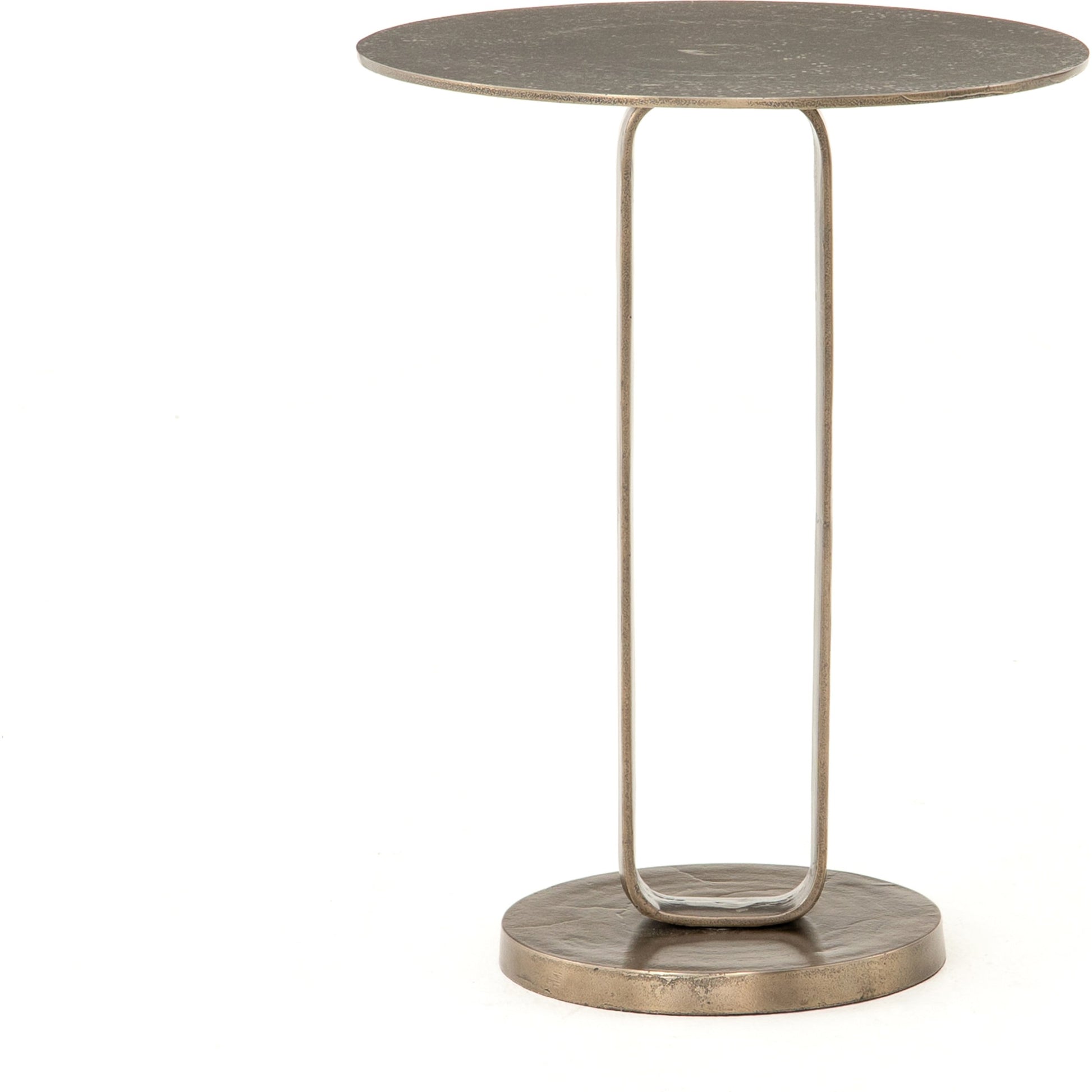 Douglas End Table by Four Hands. Made from aluminum, engineered hardwood in a modern style.