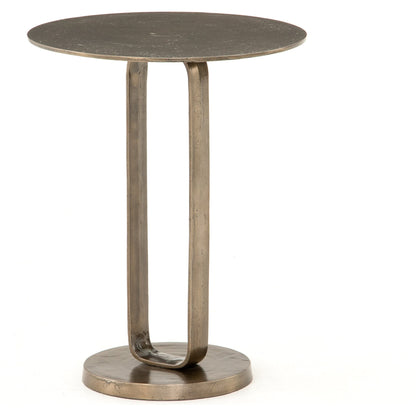 Douglas End Table by Four Hands. Made from aluminum, engineered hardwood in a modern style.