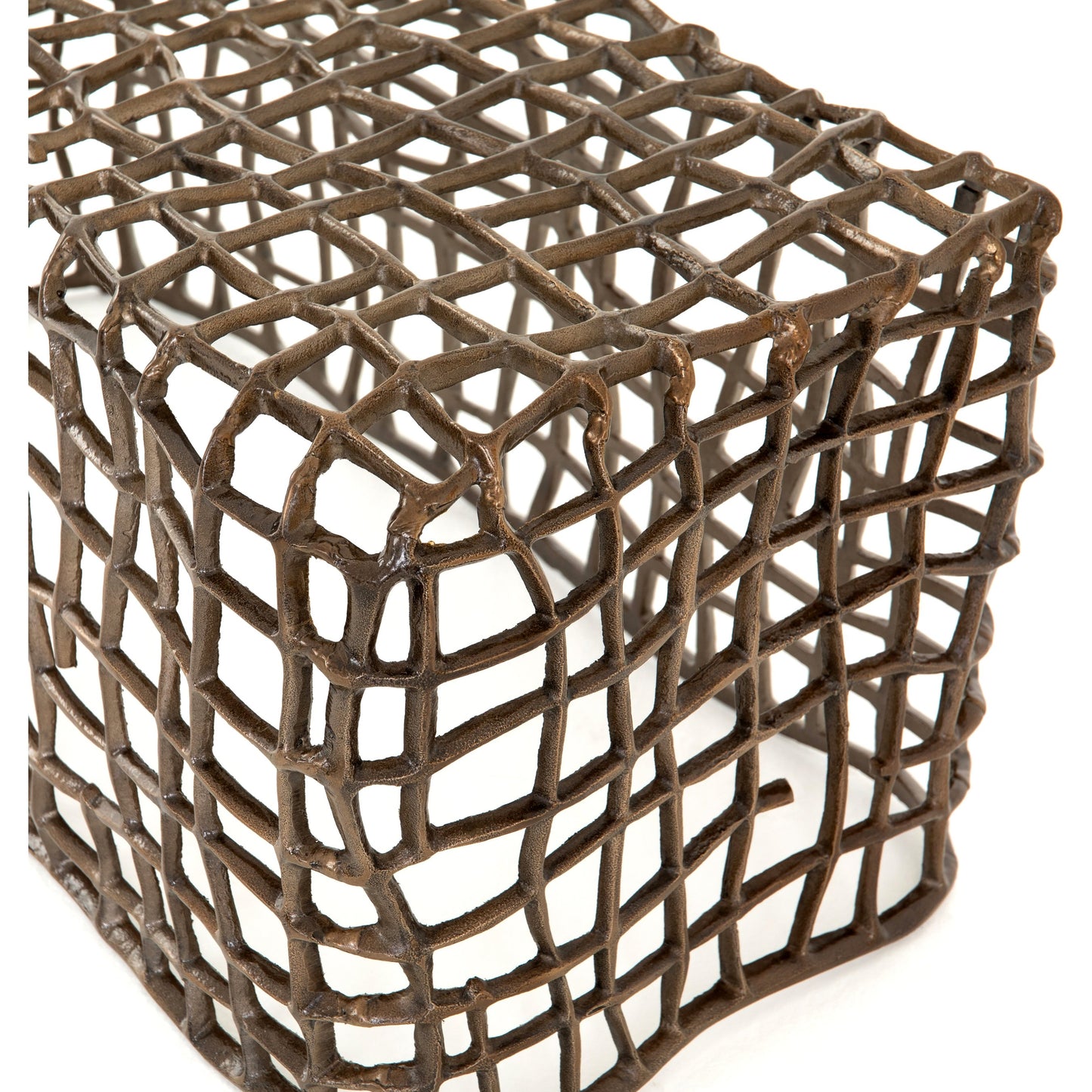 006 SR-369310 | Additional Silo | Zander Bench by Four Hands in aged bronze. Made from aluminum in a coastal style.