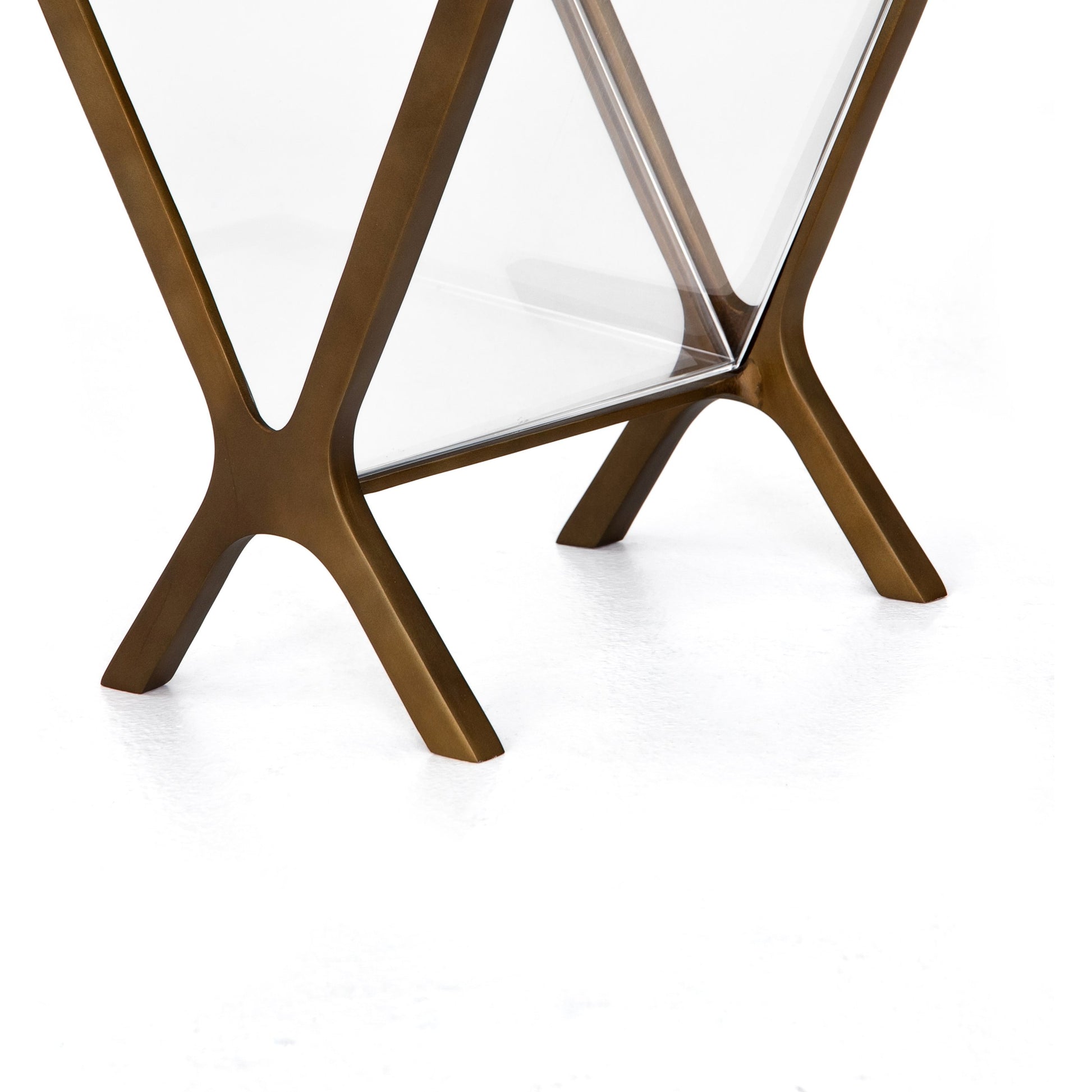 Feldman Magazine Rack by Four Hands in rustic brass, perforated black. Made from aluminum, faux leather in a cottage & farmhouse style.