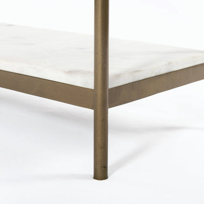 Felix Console Table by Four Hands. Made from solid marble, iron in a modern style.