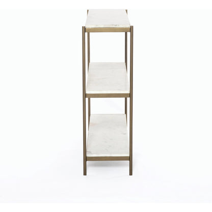 Felix Console Table by Four Hands. Made from solid marble, iron in a modern style.