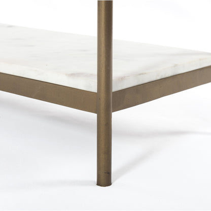 Felix Console Table by Four Hands. Made from solid marble, iron in a modern style.