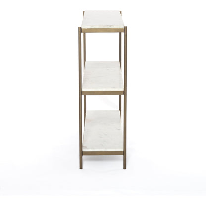 Felix Console Table by Four Hands. Made from solid marble, iron in a modern style.