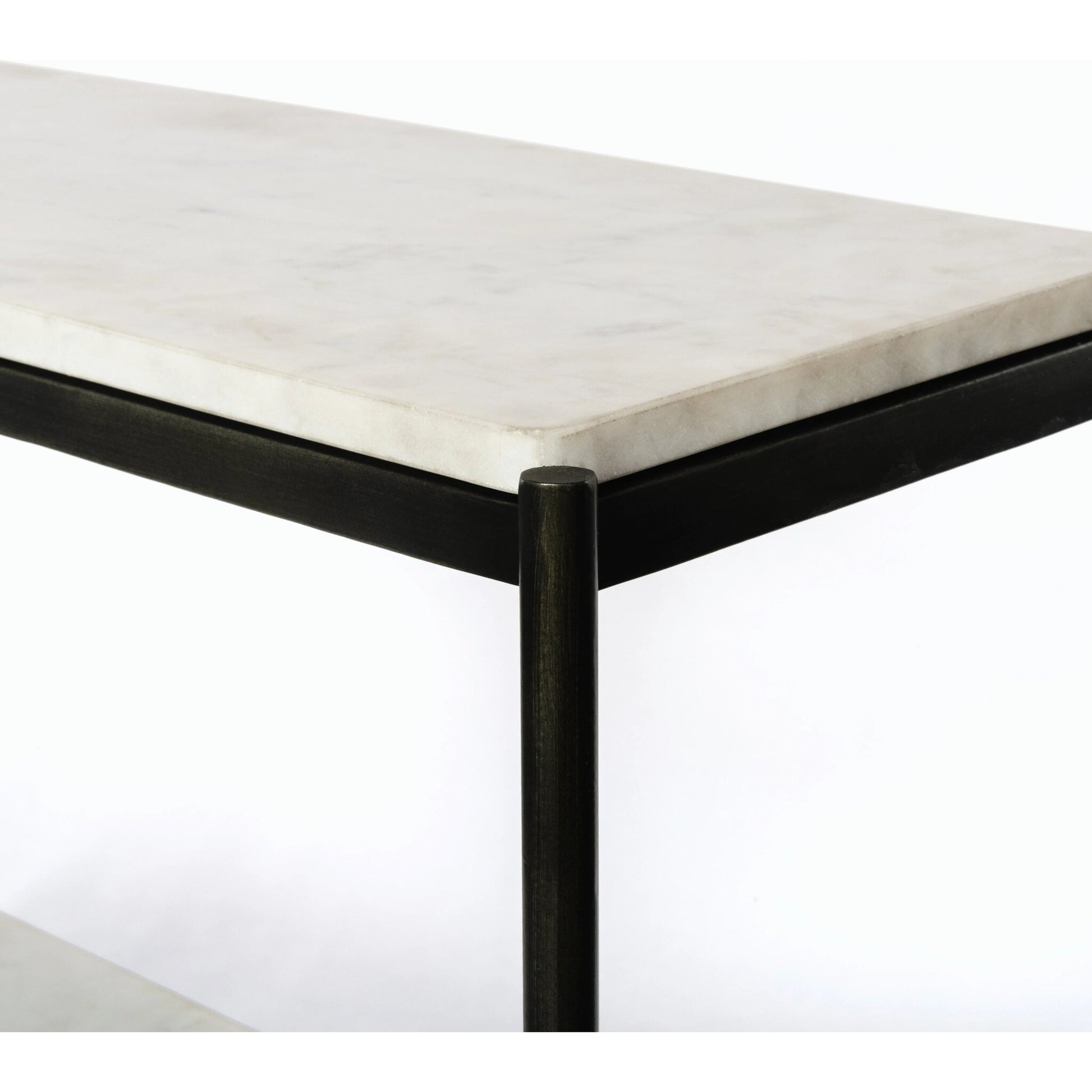 Felix Console Table by Four Hands. Made from solid marble, iron in a modern style.