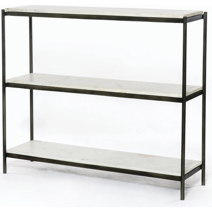 Felix Console Table by Four Hands. Made from solid marble, iron in a modern style.