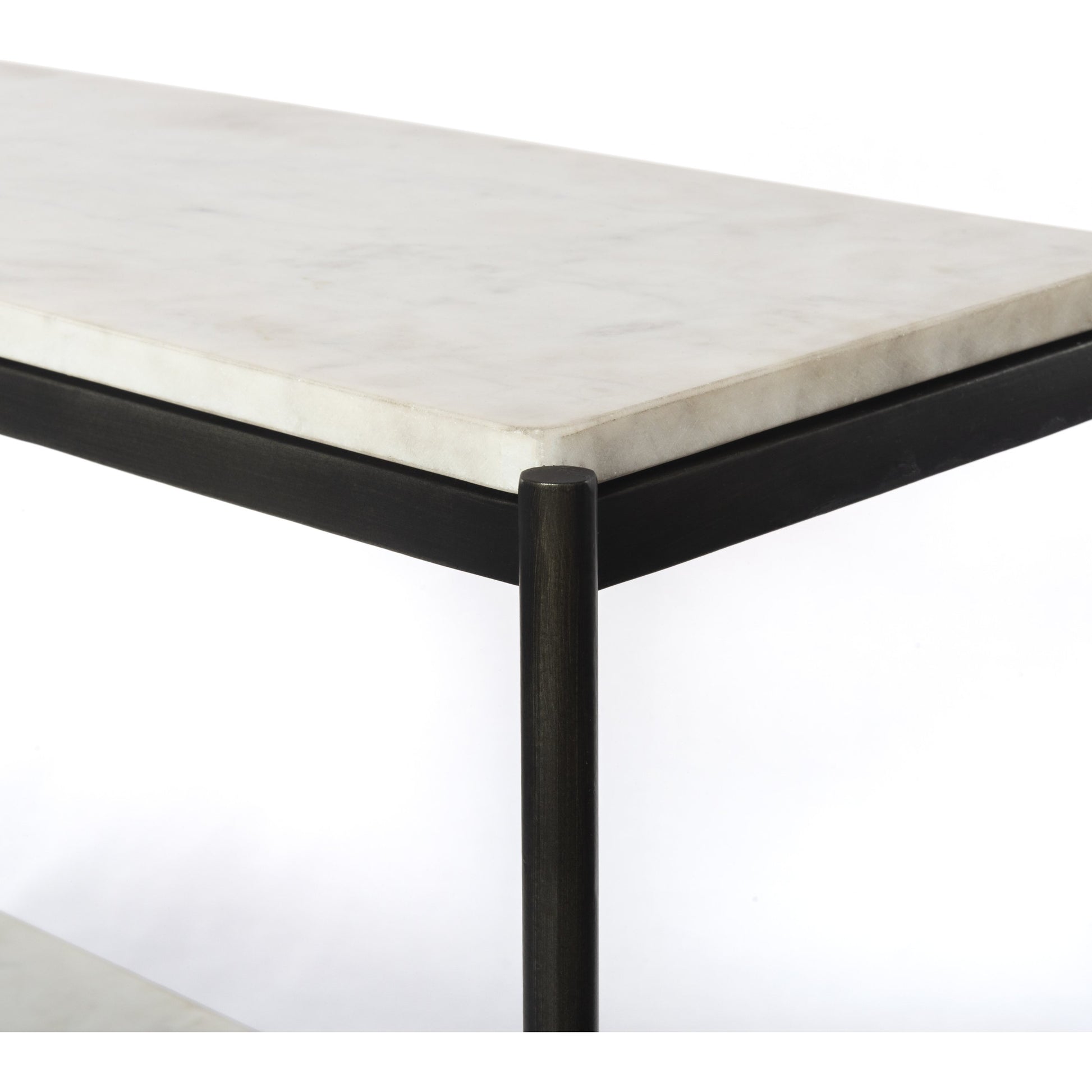 Felix Console Table by Four Hands. Made from solid marble, iron in a modern style.