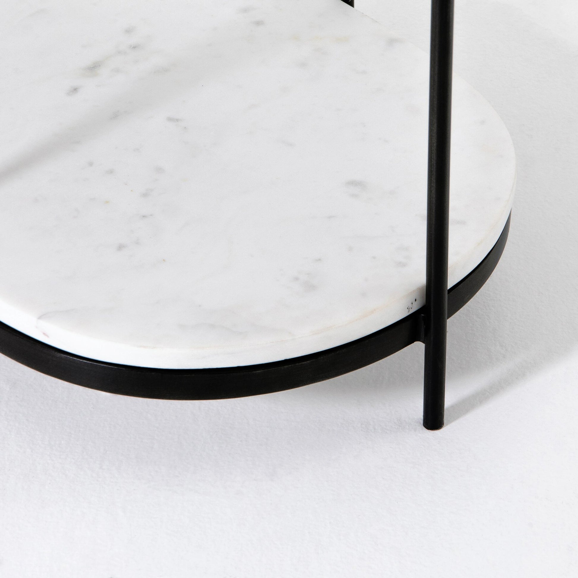 Felix Oval Nightstand by Four Hands. Made from iron, solid marble in a modern style.