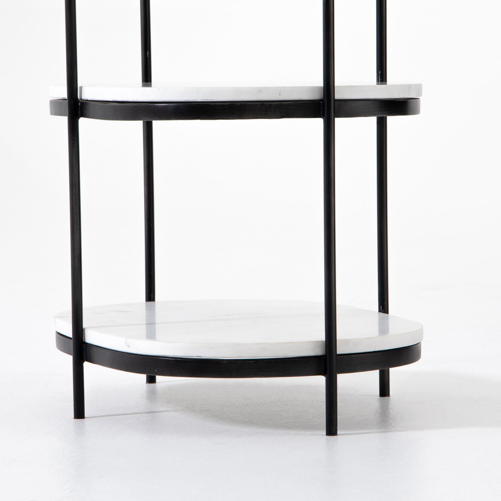 Felix Oval Nightstand by Four Hands. Made from iron, solid marble in a modern style.