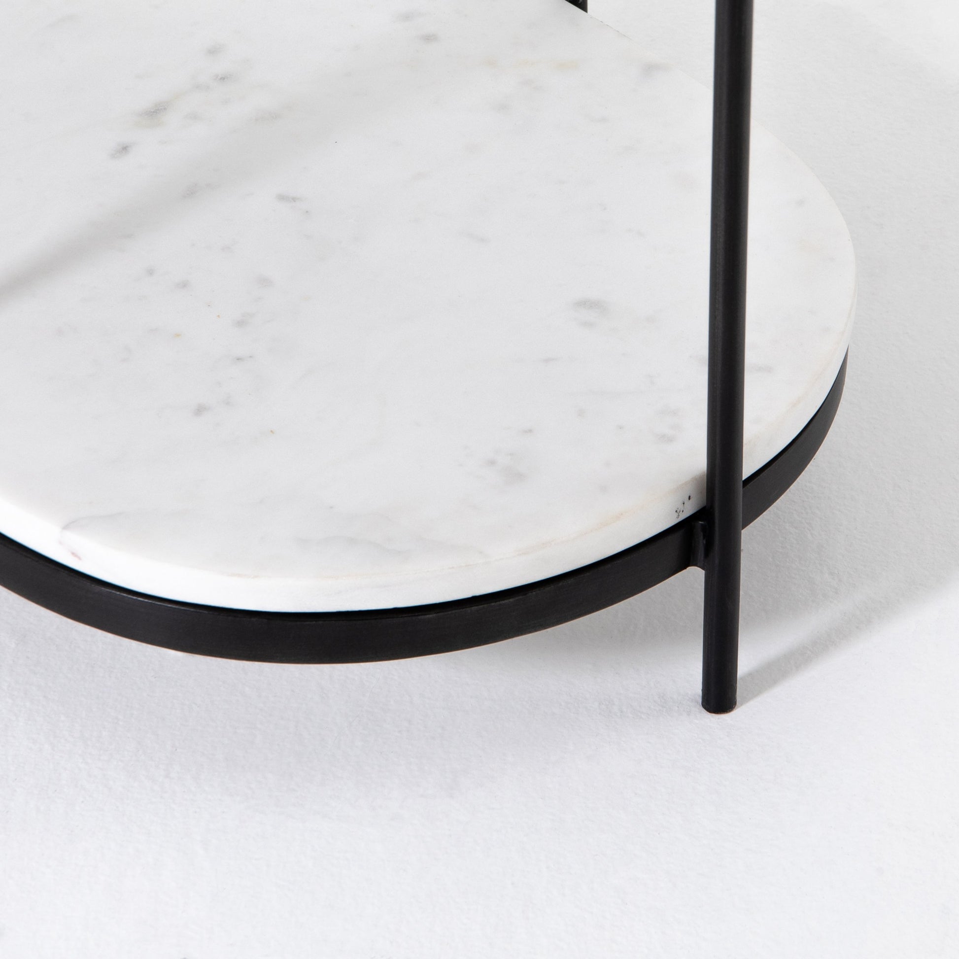 Felix Oval Nightstand by Four Hands. Made from iron, solid marble in a modern style.