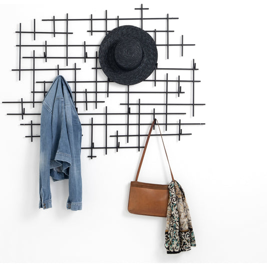 Crossin Coat Rack by Four Hands in iron matte black and iron matte black. Made from iron in a modern style.